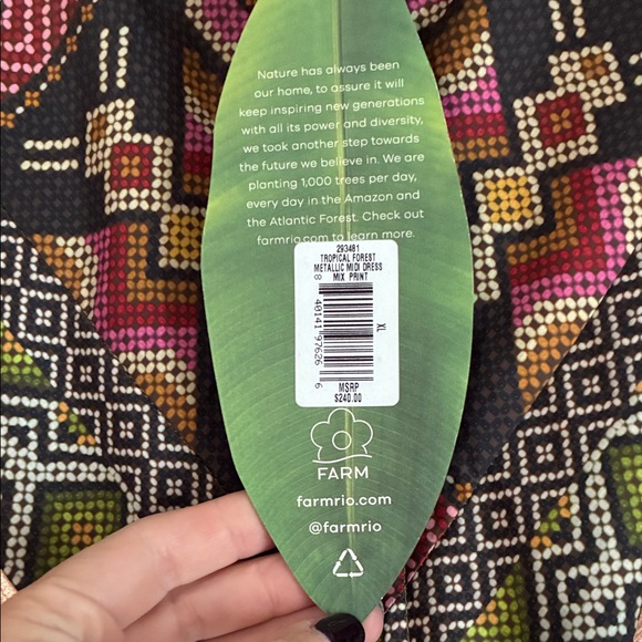 FARM Rio Geometric and Floral Long Sleeve Dress - Picture 2 of 3